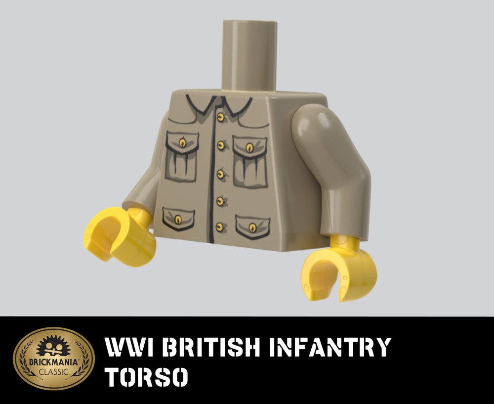 WWI British Infantry Torso - Brickmania Classic Series