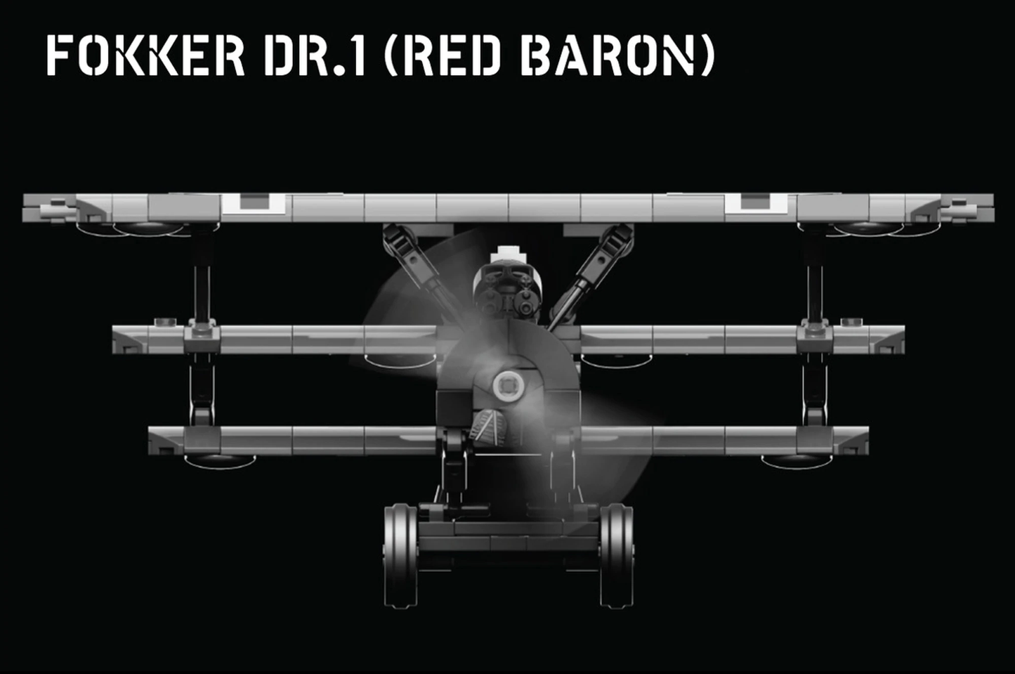 Fokker Dr.1 (Red Baron) - World War I Fighter Aircraft - MOMCOM inc.