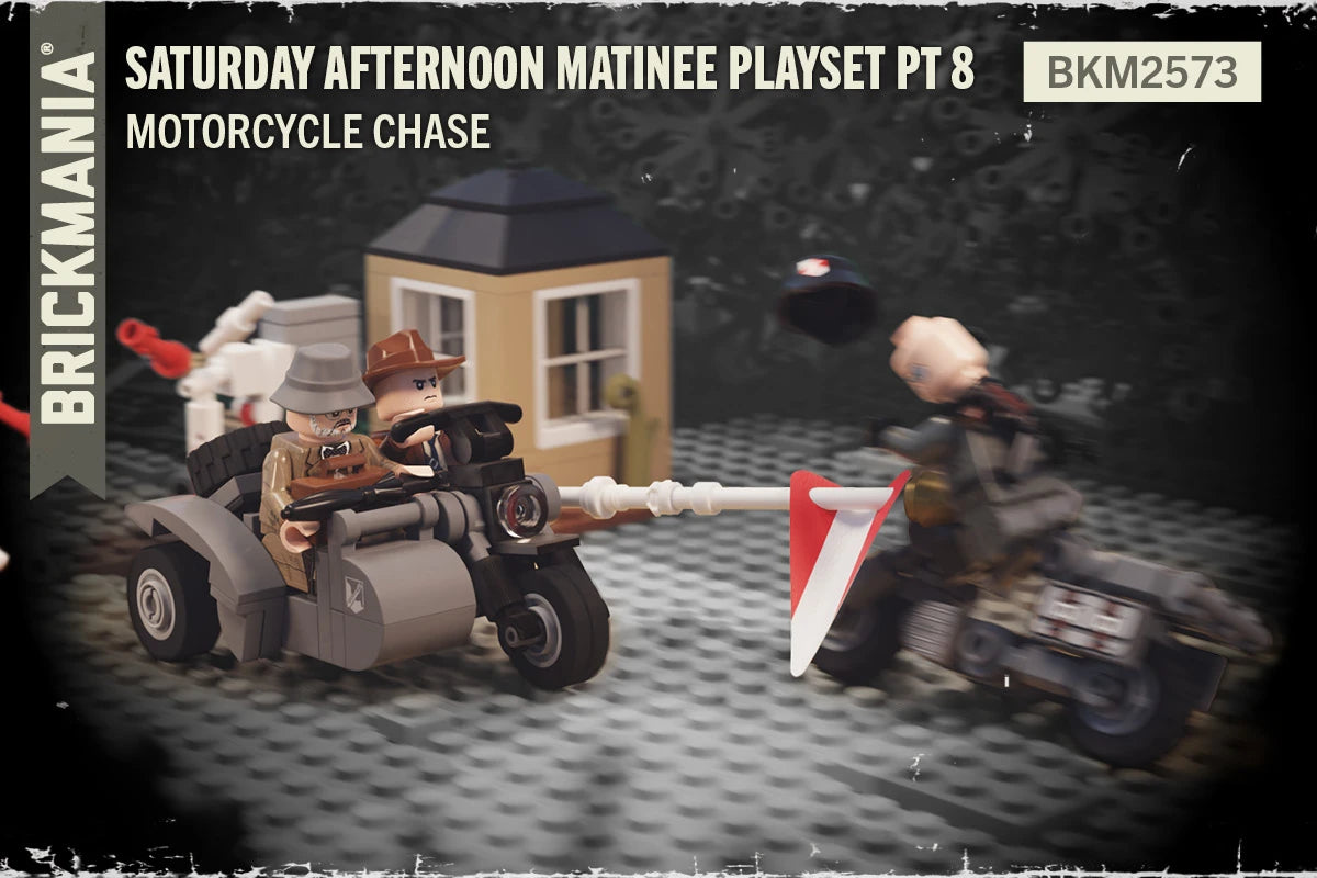 Saturday Afternoon Matinee Playset Part 8 – Motorcycle Chase