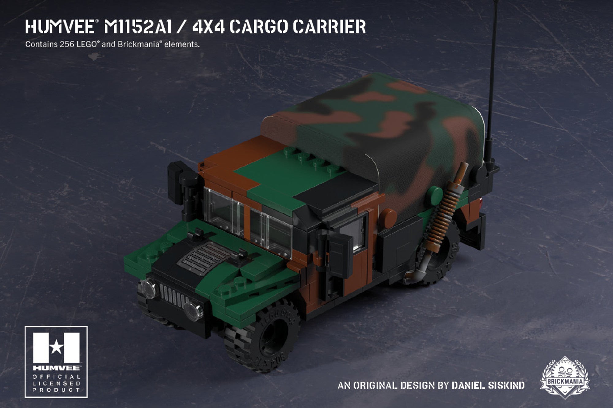 brickmania製アメリカ軍Hmmwyデザートタイプ HUMVEE® - High Mobility Multipurpose Wheeled Vehicle
