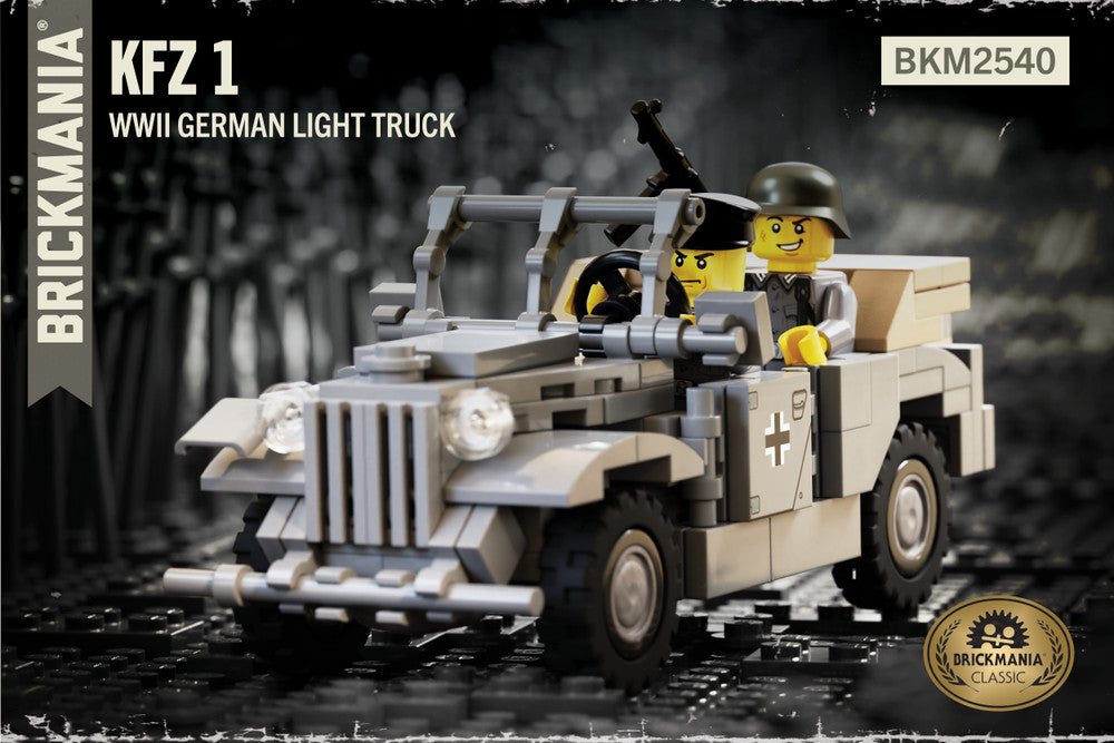 Kfz 1 - WWII German Light Truck - Brickmania Classic Series