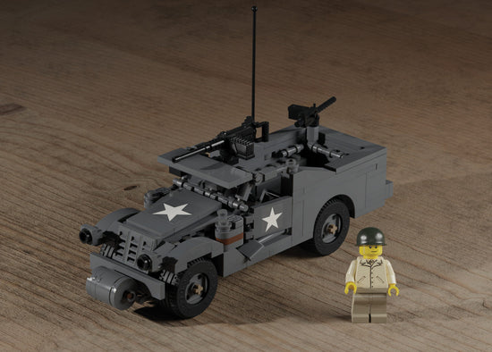 M3A1 Scout Car – WWII American Armored Car - Brickmania Classic Series