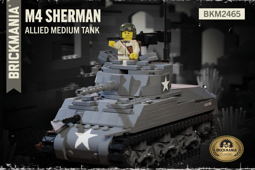 M4 Sherman – Allied Medium Tank - Brickmania Classic Series