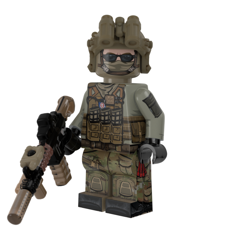 MARSOC Raider with Perfect Caliber™ BrickArms® M4 Force Recon w/ PEQ