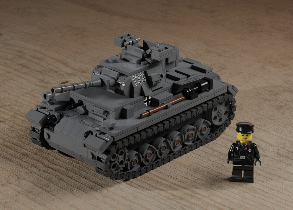 Panzer III – WWII German Medium Tank - Brickmania Classic Series