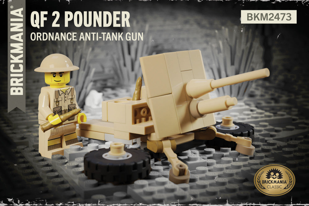 QF 2 Pounder – Ordnance Anti-Tank Gun – Brickmania Classic Series