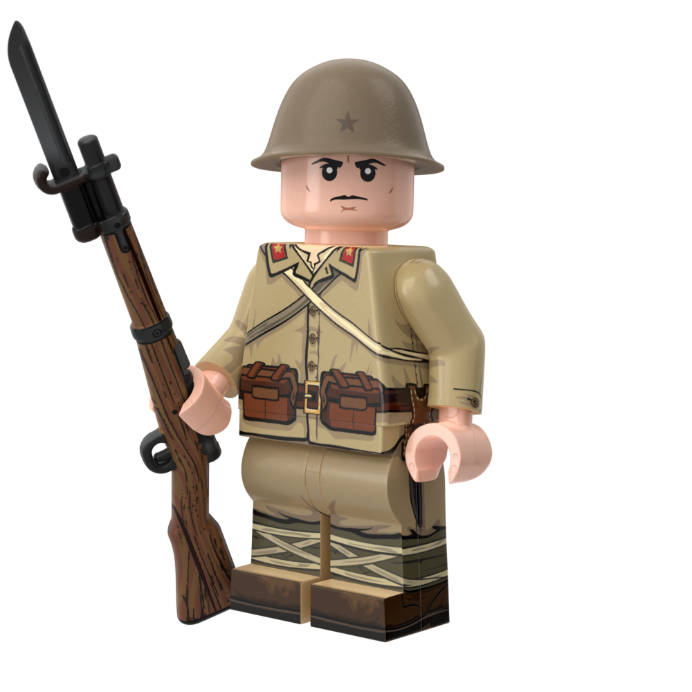 WWII Japanese Infantry with Perfect Caliber™ BrickArms® Japanese Arisaka with Bayonet