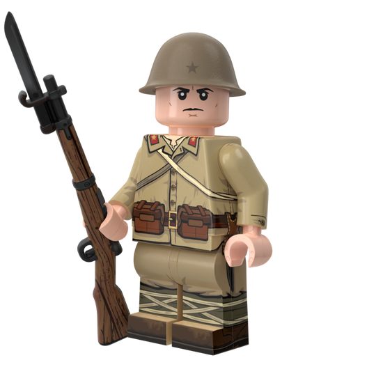 WWII Japanese Infantry with Perfect Caliber™ BrickArms® Japanese Arisaka with Bayonet