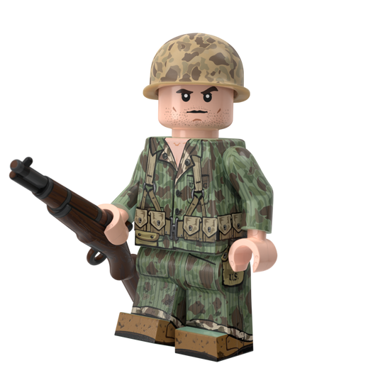 WWII US Marine Raider in Frogskin Camo with Perfect Caliber™ BrickArms ...