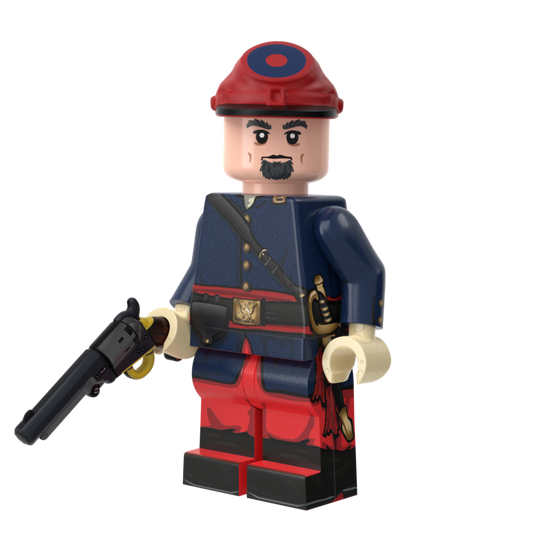 American Civil War 14th Brooklyn (84th New York Volunteer Regiment) Officer with Perfect Caliber™ BrickArms® M1851 Navy Revolver