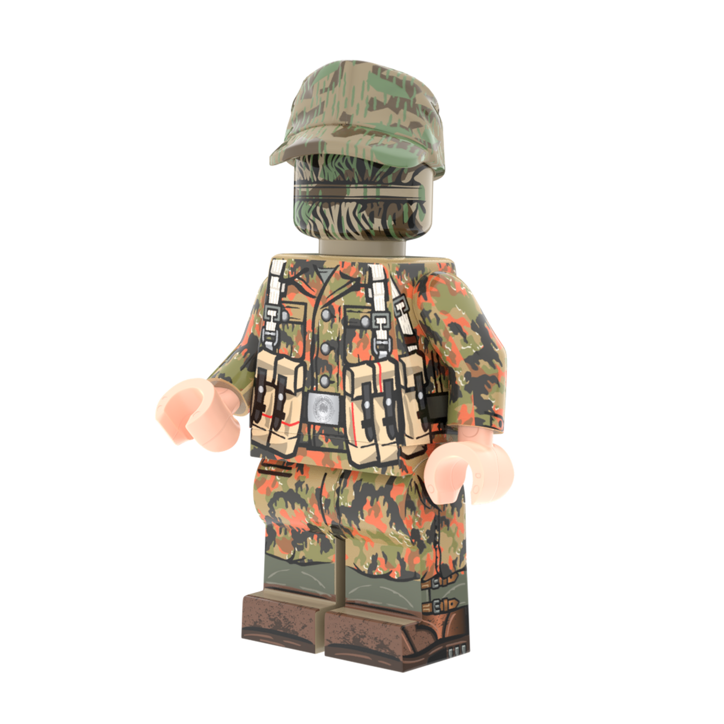WWII German Heer Soldier with Leibermuster Camouflage