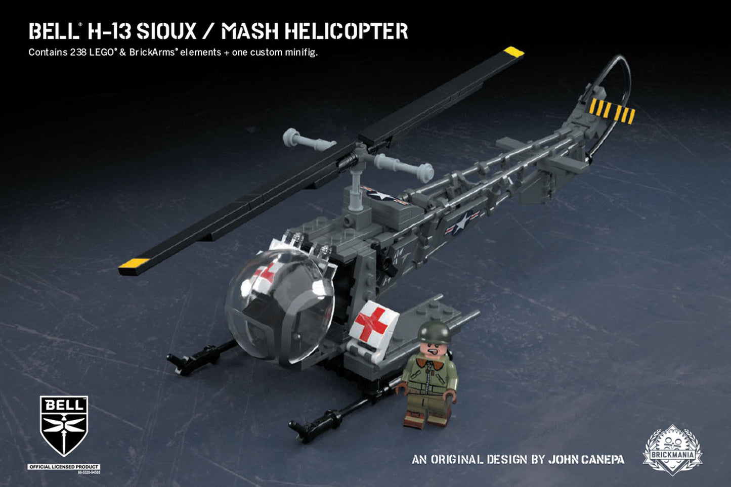 Load image into Gallery viewer, Bell® H-13 Sioux - MASH Helicopter - MOMCOM inc.
