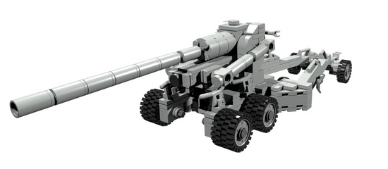 Load image into Gallery viewer, U.S. Army M59 155mm cannon (gray) - MOMCOM inc.
