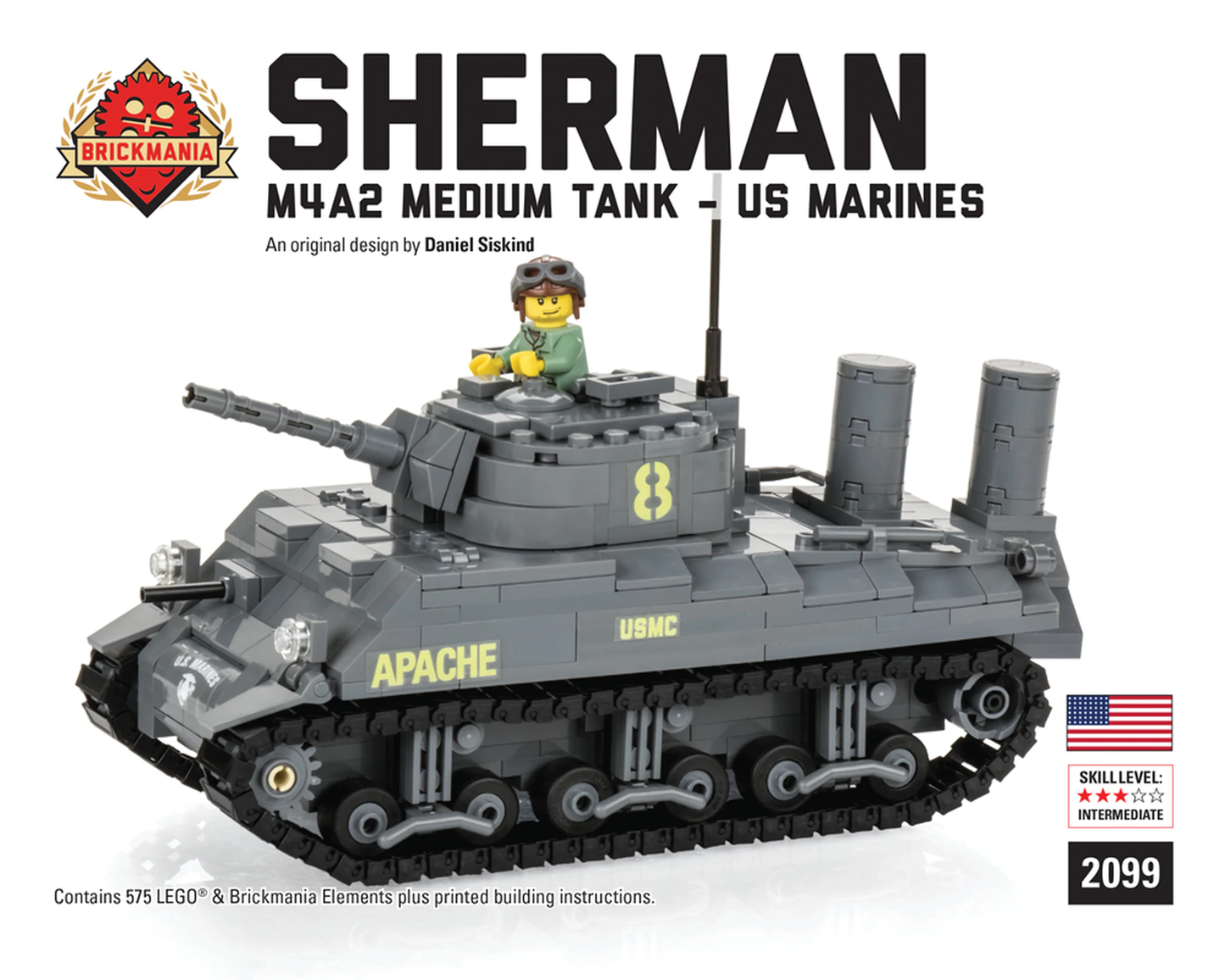 Load image into Gallery viewer, M4A2 Sherman Medium Tank - US Marines - MOMCOM inc.

