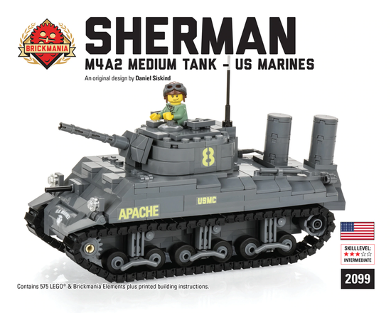 M4A2 Sherman Medium Tank - US Marines - MOMCOM inc.