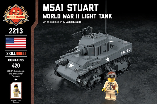 M5A1 Stuart - World War II Light Tank - MOMCOM inc.