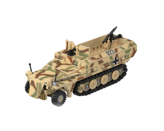 Load image into Gallery viewer, SdKfz 251 Ausf D - German Half Track Three-In-One Kit - MOMCOM inc.
