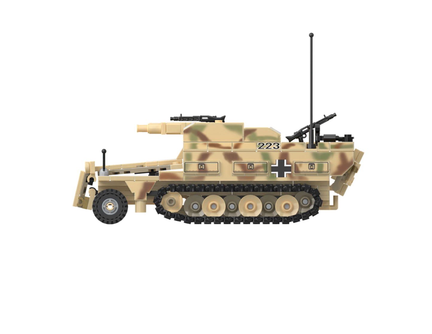 Load image into Gallery viewer, SdKfz 251 Ausf D - German Half Track Three-In-One Kit - MOMCOM inc.
