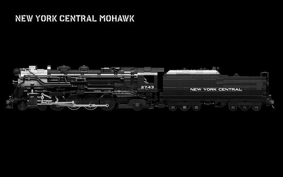 New York Central Mohawk - L-2a 4-8-2 Steam Locomotive - MOMCOM inc.