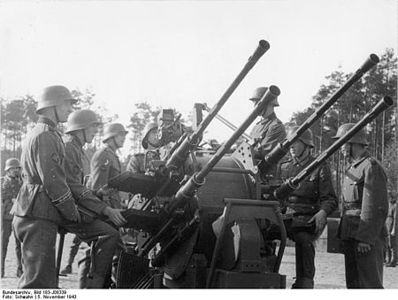 Load image into Gallery viewer, WW2 German Type 38 Quadruple Anti-Aircraft Gun Flakvierling38 - MOMCOM inc.
