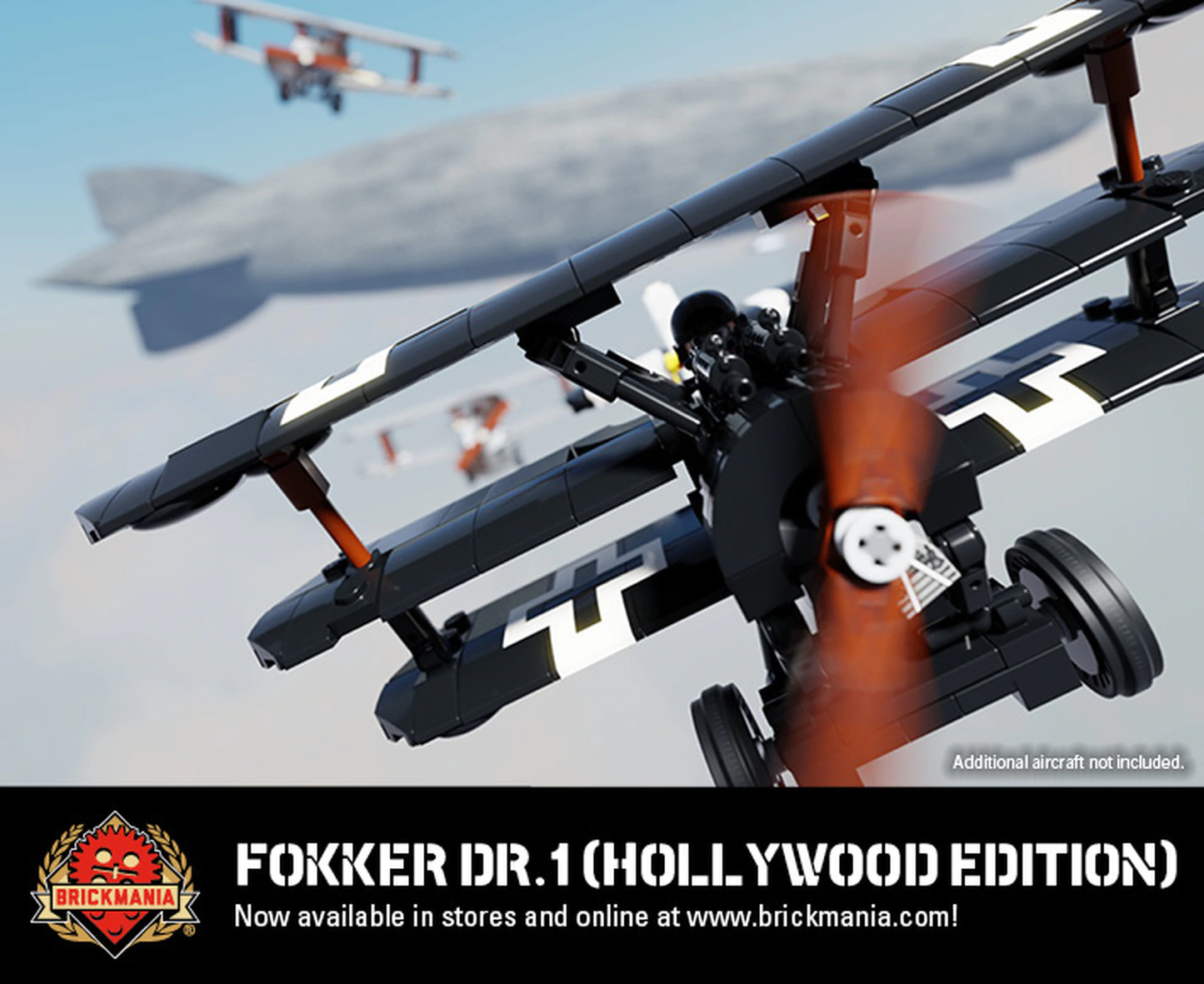 Fokker Dr.1 (Hollywood Edition) - World War I Fighter Aircraft - MOMCOM inc.