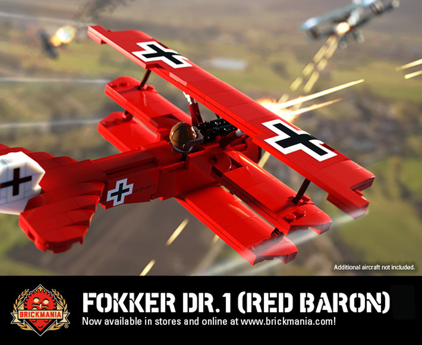 Load image into Gallery viewer, Fokker Dr.1 (Red Baron) - World War I Fighter Aircraft - MOMCOM inc.
