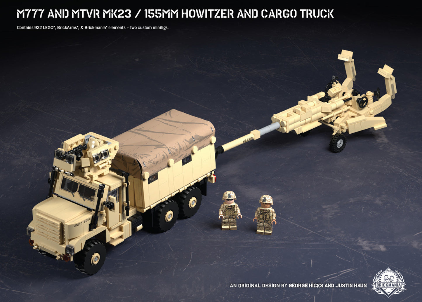Load image into Gallery viewer, M777 and MTVR MK23 – 155mm Howitzer and Cargo Truck
