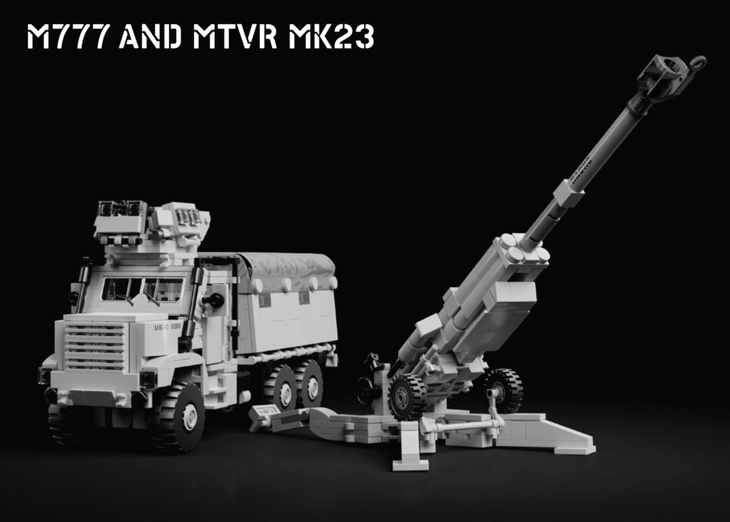 M777 and MTVR MK23 – 155mm Howitzer and Cargo Truck
