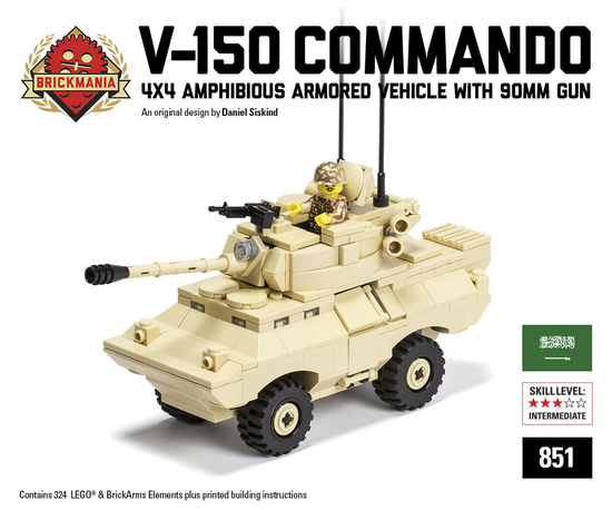 Load image into Gallery viewer, V-150 Commando - 4x4 Amphibious Armored Vehicle with 90mm Gun - MOMCOM inc.
