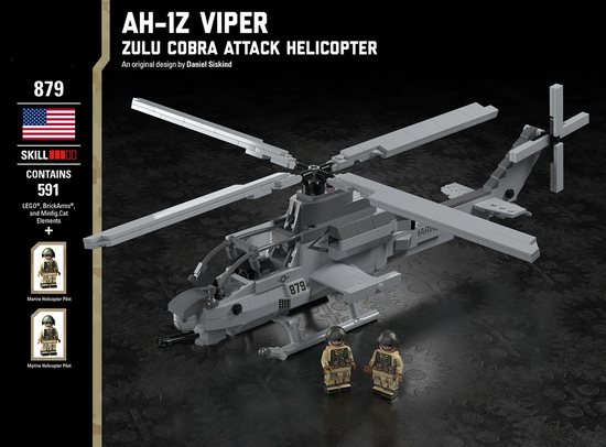 Load image into Gallery viewer, AH-1Z Viper - Zulu Cobra Attack Helicopter - MOMCOM inc.
