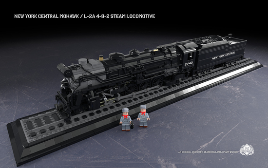 Load image into Gallery viewer, New York Central Mohawk - L-2a 4-8-2 Steam Locomotive - MOMCOM inc.
