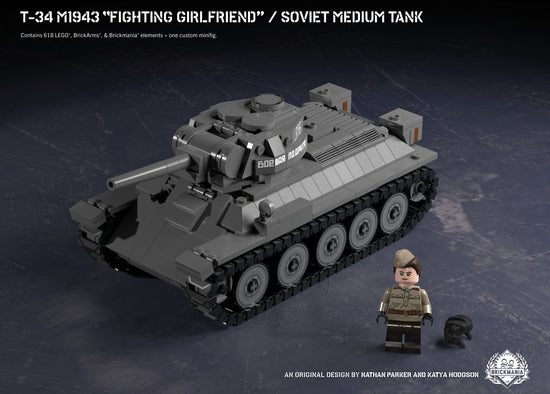 Load image into Gallery viewer, T-34 M1943 “Fighting Girlfriend” – Soviet Medium Tank

