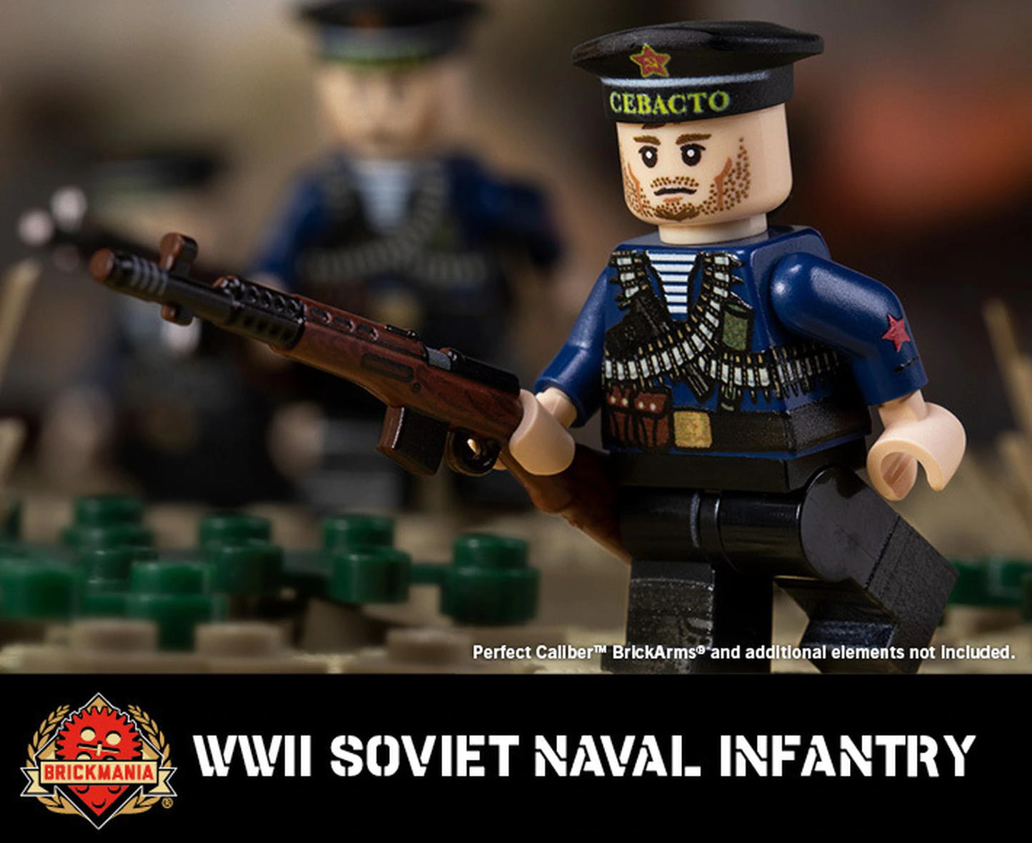 Load image into Gallery viewer, WWII Soviet Naval Infantry - Minifig of the Month - MOMCOM inc.
