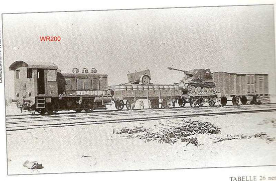 WW2 German WR360 diesel locomotive for towing train guns - MOMCOM inc.