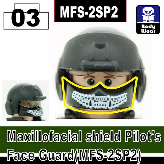 Load image into Gallery viewer, Maxillofacial shield Pilot&amp;#39;s Face Guard(MFS-2SP2) - MOMCOM inc.
