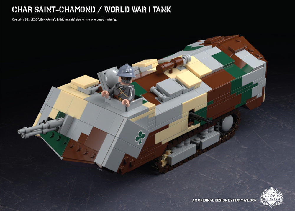 Char Saint-Chamond - World War I Tank - MOMCOM inc.