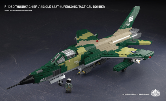 F-105D Thunderchief - Single Seat Supersonic Tactical Bomber - MOMCOM inc.